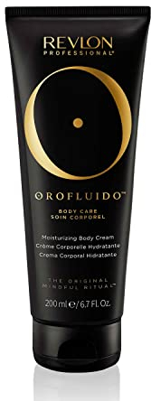 Revlon Professional Orofluido Original - Soin Corporel - Soin pour le Corps Hydratant à l'Huile d'Argan Bio - Crème Corps pour Tous Types de Peaux - Formule Vegan - 200 ml