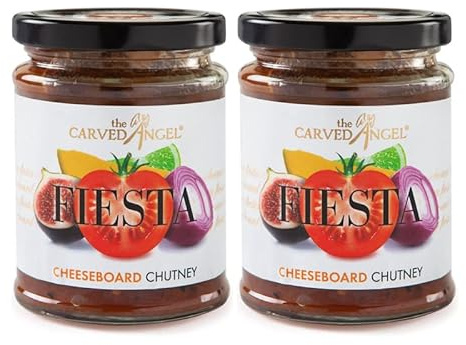 The Carved Angel Fiesta Cheeseboard Chutney 300g Twin Pack