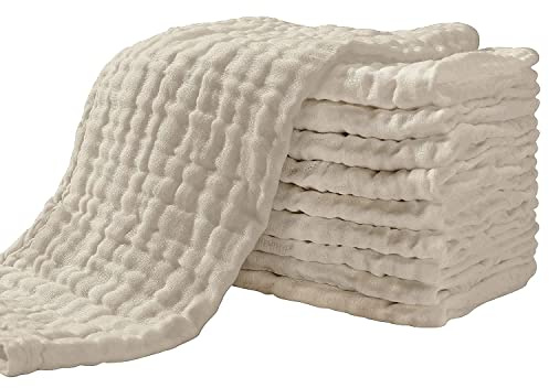 Yoofoss Panni Burp in Mussola per Neonati Confezione da 10 100% Cotone Salviette per Neonati Grandi 27X50cm Super Morbidi e Assorbenti per Ragazzi Ragazze