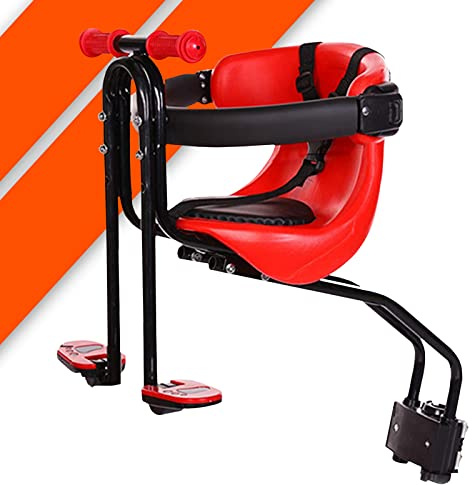 Bonplus BP | Asiento Bicicleta para Niños | Asiento Bicicleta Niño | Portátil y Extraíble | Portabebé Ciclismo | Silla Delantera para Niños con Cinturón de Seguridad