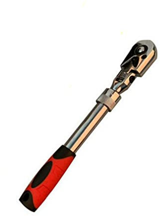 Chiavi inglesi, Strumenti idraulici, Chiave inglese, Chiave a cricchetto telescopica da 72 denti Rilascio rapido automatico Veloce 1/4 1/2 3/8 Può regolare a 90 gradi Chiave con impugnatura a cricchet