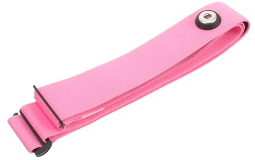 NAMOARLY Correa Pecho Deportiva Elástica De Nailon Rosa, Cinturón De Monitorización Inalámbrico Compatible, Tamaño Ajustable para Ejercicios y Running