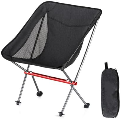 Ultraleichtes, kompaktes, faltbares Strand-, Picknick-, Campingtisch- und Stuhlset, Angelstuhl, schwarzer Stuhl