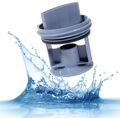 Flusenfilter/Flusenfilter für Flusensieb, Waschmaschine Waschmaschinenabfluss Pumpe Abfluss Ablauf Dichtung Abdeckung Stecker Kompatibel für Siemens Bosch WM1095/1065 WD7205