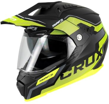 Swaps Casques Enduro Crux S789 Noir Jaune M