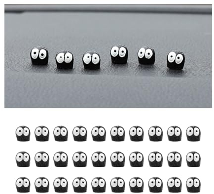 JNNJ 30 Piezas Adornos Salpicadero Coche, Decoración Interior Del Coche Para El Espejo Del Auto, Adornos Espejo Automóvil Mini Figuras De Dibujos Animados Accesorios Divertidos Para El Automóvil