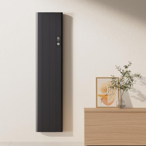 EMKE Chauffage Électrique Mural, 1000 Watt, Anthracite,Affichage LCD | Chauffage d'Appoint, Fonction APP WiFi, Chauffage Économe en Énergie