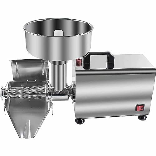 YXFAZPP Tomato Squeezer Electric Tomato Strainer Tomato Milling Machine Stainless Steel Tomato Sauce Maker, 370w Pure Copper Motor Food Strainer Sauce Maker for Tomato Sauce (220V)