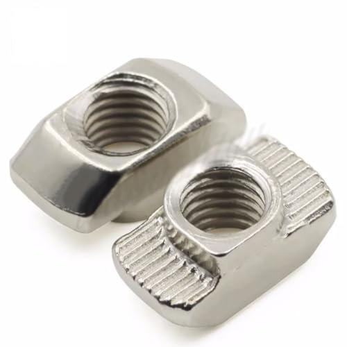 Sicherungsmuttern, M3/M4/M5 x 10 x 6 für 20er-Serie, T-Nut, Gleit-T-Mutter, Hammer, Einschlagmutter, Verbindungsstück, Aluminium-Extrusion für elektrische Schrauben, Muttern, 10 Stück