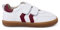 Pisamonas Zapatillas Blancas Barefoot Niños Bandas Laterales Talla 27 Color Burdeos