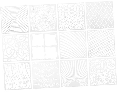 COHEALI 3sets Graffiti Cutout Template Letter Stencils Scrapbook Painting Stencil DIY Craft Painting Stencils Cakesicles Mold Stencil for Painting Scrapbook Stencil White The Pet 12pcs*3
