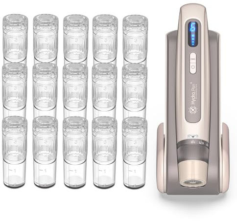 15 Stück Nano-HR Microneedling-Stift Ersatzkartuschen für Hydra Pen H3 & H5 Serum-Applikator, authentische Einweg-Ersatznadeln für Hautpflegezubehör (Nano-HR, 15 Stück)
