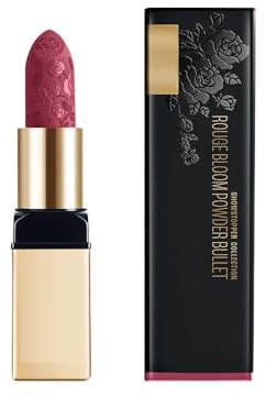 Rouge Bloom Powder Matte Bullet, High Impact Matte Finish, Weightless & Long-Lasting Up To 10Hrs, Infused With Vita Rose For Smooth & Moisturised Lips, Blurs Lip Lines - Pink Poppy, 4 g (Pack Of 1)