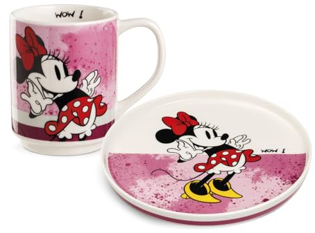 Egan Piatto Dessert + Mug Imp. Minnie Mouse I Am Rosa