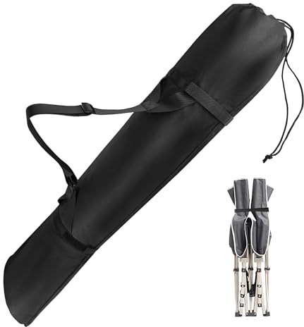 Wusideday Bolsa de Repuesto para Silla Camping - Fundas de Almacenamiento para Silla de Camping de 122 Centímetros - Funda de Transporte Grande con Correa para Hombro Plegable para Parque Playa