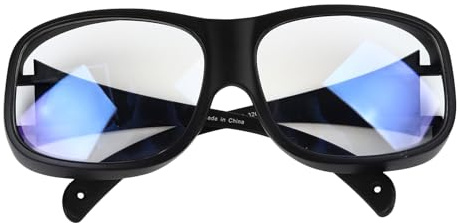 Pilipane Blue Blocking Light Goggles Beauty Safety Glasses Reliable UV Protection for Medical oratories Biological Research Black Frame White Lenses