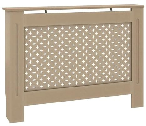 Copertura per Radiatore Copritermosifone 112x19x81,5 cm Elegante soluzione for l'arredamento della casa antipolvere Copricamino regolabile
