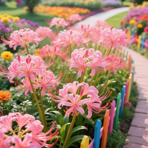 Bulbi di Lycoris/misto/bulbi di giglio ragno rosso selezionati/adatti per la decorazione di giardini e balconi/tolleranti al freddo e alla siccità【NVNJHJN】-15 bulbi-F