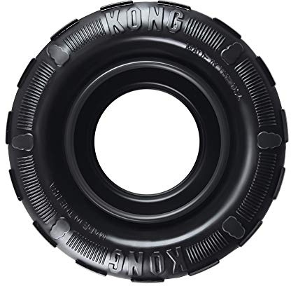 KONG - Tires - Durable Rubber Chew Toy and Treat Dispenser for Power Chewers - For Medium/Large Dogs
