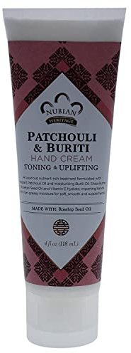 Nubian Heritage Patchouli & Buriti Hand Cream, 4 Ounce