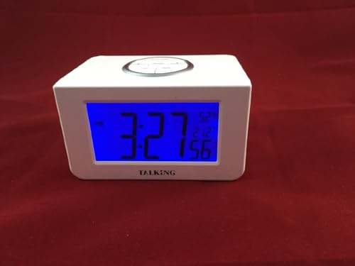 The Braille Superstore All-Purpose Talking Time, Temperature, and Humidity 12 or 24 hr Clock for The Blind, Visually Impaired, and Sighted and Blind in Mind