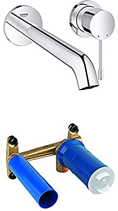 Grohe Essence 2-Loch-Waschtischbatterie (230mm) 19967001 + Grohe Einhand Unterputz-Universal-Einbaukörper