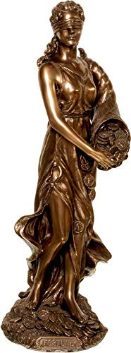 Unbekannt Statue griechische Göttin Fortune/Tyche/Glück/Fortuna (dekorative Bronze 12,59 Zoll / 32cm)…