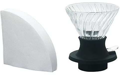 HARIO | Kaffee nach dem Tee-Prinzip zubereiten | Immersion Dripper Switch | Made in Japan, Size 02, Schwarz