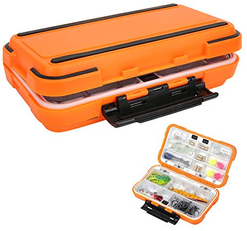 Wasserdichter Angel-Tackle-Box-Organizer, Köderhaken Aufbewahrungskoffer Eingebauter Schiebeschalter(L.)