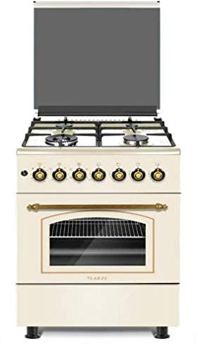 CUCINA LAREL 60X60 4 FUOCHI ACC ELET FORNO ELETTRICO VENTILATO RUSTICA GRIGLIE GHISA
