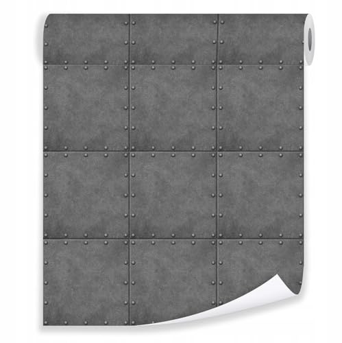 Vlies Tapete Rolle Beton Betonoptik Industrie Look 10mx50cm Schlafzimmer Wohnzimmer grau Loft Modern 10M Vliestapete Tapeten Wandtapete Mustertapete Tapetenrolle inklusiv Kleister UV-Beständig (1018)