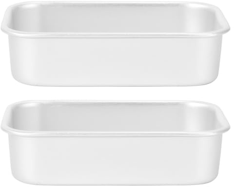 Kichvoe Cake Pan 2pcs Loaf Pan Aluminium Baking Pan Toast Mold Non Stick Bread Pan Baking Mold Loaf Bakeware for Baking