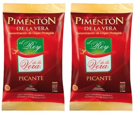Pack 2 uds de Pimentón de la Vera El Rey D.O.P. Picante Gourmet Corazón Extremeño
