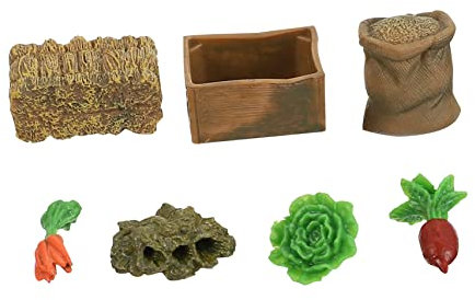 Abaodam 7stücke Feengarten-Ornament Bauernhof-lieferanten Miniatur-Szene Modell Mikro-landschafts-dekor Basteln Requisiten Für Mini-Garten Zimmer Sandkasten Wildtier-Layout