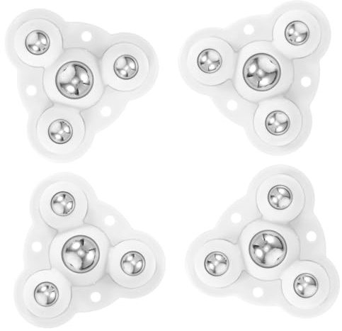 SOESFOUFU Jeu de 4 Roulettes Adhésives Pivotantes Lisses en Abs et Acier, Supportant Jusqu'à 100kg, pour Meubles et Bacs de Rangement sous Lit