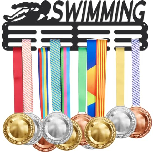 SUPERDANT Schwimm Medaillen Aufhänger Wandhalterung Auszeichnungs Display Halter Eisenhaken, Eisen, 100% Eisen, Medaillenhalter, Medaillenhaken, 6717773031