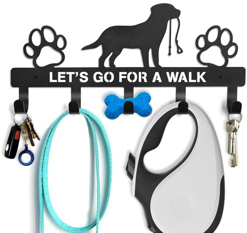 Tuxxjzm Supporto da parete per portachiavi, porta chiavi da parete, ganci per chiavi a parete, mensola decorativa per riporre forniture per cani, decorazione per soggiorno