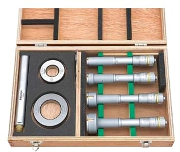 DAISHUJIE Innenmikrometer Dreipunkt-Innen-/Innenmikrometer-Einheitensatz, Messbereich 6-12/12-20/20-50 mm, 368-911 368-912 368-913(368-912)