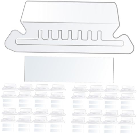 OFFSCH Abnehmbare Transparente Pvc Hängeregister Ordnerregister Dateietiketten Klebeetiketten Für Büro Und Archiv Einfache Dateiidentifikation Kleine Beschriftbare Folder Tabs