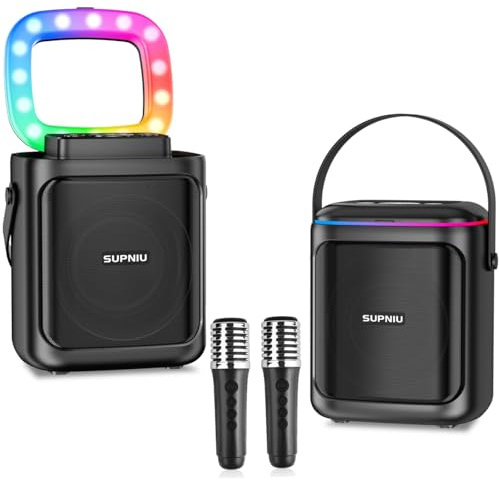 SUPNIU Cassa Bluetooth Portatile Potente 30W,Altoparlante Speaker HiFi,Speaker Bluetooth Accoppiamento TWS,7-10H di Autonomia,Luce RGB,Supporta TF& AUX,Per Party (1Pcs playbox)