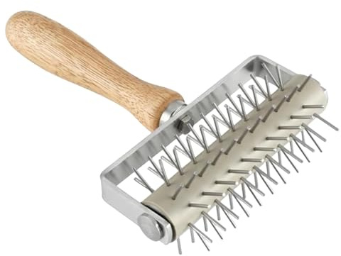 Teig Docker Spikes - Pastry Handling Roller, Bäckerei Docker Roller | Teigrad Mit Rostfreien Stahlgebissen, Teig -Leidenschaft Pizza Spike Presse Für Küche, Gebäck, Pizza -Handwerk -Zubehör