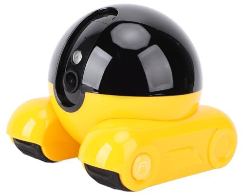 GOWENIC Movable Pet Camera, 1080P Camera Robot with Dual Lens, 2 Way Talk, Remote App Control, One Touch Interaction, Indoor Home Security for Pet Elderly Baby (256G)