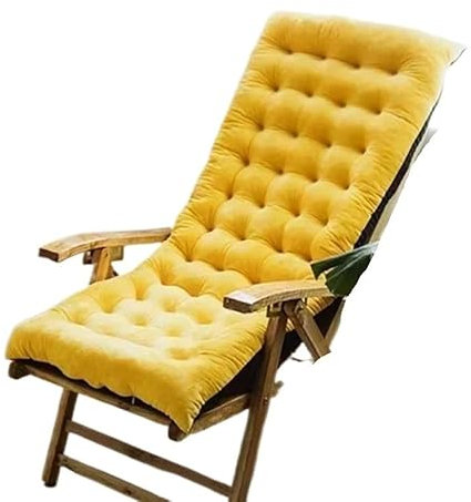 Cuscino Per Sdraio Cuscino for lettino da giardino Imbottitura in morbido cotone Sedia reclinabile Divano Cuscino for sedile Pianta stampata Addensare Tappetino antiscivolo for sedia lunga for la casa