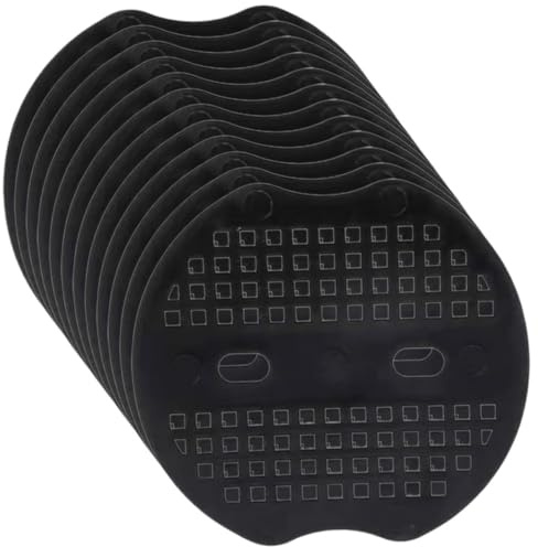 Hemobllo Grapas y Juntas de Estaca para Jardín 40 Piezas 6.8x6.5 Cm Malla Antihierbas Negro Fijación para Césped y Control de Malezas Exterior