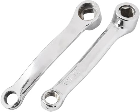 Homeponnew Robuste et durable. Les bras de manivelle pour vélo sont fabriqués en fer, une construction robuste et durable. Ils sont conçus pour résister à la déformation pour les débutants.