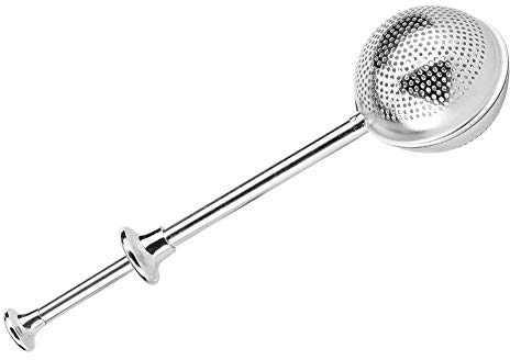 Tea Infuser, 304 Stainless Steel Round Shape Retractable Tea Ball Infuser Filter Strainer Tea Interval Diffuser Tea Accessories