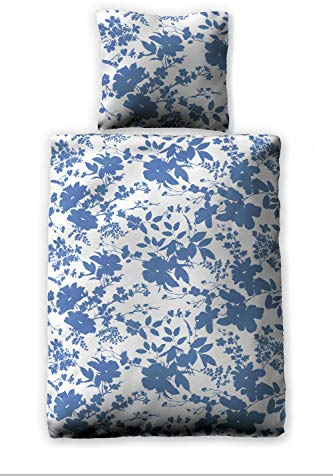 jilda-tex Seersucker-Bettwäsche Sommerbettwäsche Madeira 135x200 cm + 80x80 cm Ökotex-100 100% Bio-Baumwolle mit Reißverschluss (135x200 + 80x80 cm)