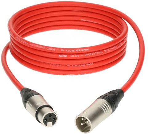 Klotz M1K3FM1000 Mikrofonkabel rot 10 m - Mikrofonkabel