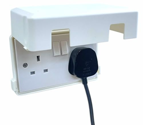 Socket Protector Cover Double Gang Socket Cover Prevents Tampering Accidents for Home, School, Nurseries UK 3 Pin Plug Cover (1 Socket)