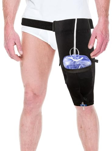 Katheter-Beinbeutelhalter, Urin-Beinbeutel-Halterabdeckung mit Hüftgurt, Foley-Beinbeutel-Hülle für Inkontinenz-Urinbeutel, Katheter-Stabilisierungsgerät, Katheterhülle Urin-Beinbeutel-Halter (XL)